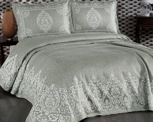 IPEKCE Ipekce Regan Bedspreiset 3 Delig Groen