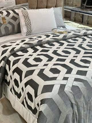 IPEKCE Ipekce Rio Bedspreiset 9 Delig Grijs