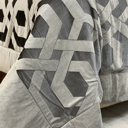 IPEKCE Ipekce Rio Bedspreiset 9 Delig Grijs