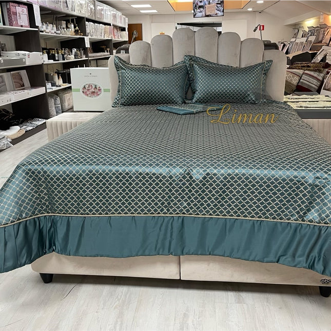 IPEKCE Ipekce Royal Spreiset 4 Delig Groen