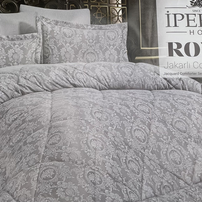 IPEKCE Ipekce Royal Spreiset 6 Delig Grijs