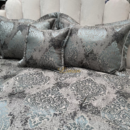 IPEKCE Ipekce Serenay Bedspreiset 4 Delig Grijs - Groen