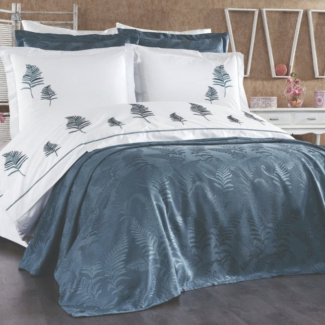 IPEKCE Ipekce Waldes Bedspreiset Indigo 9 Delig