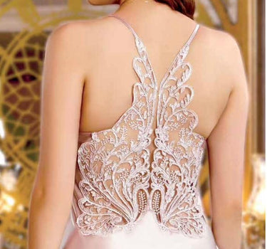 JEREMI Jeremi Satijn Lingerieset 6 Delig Cream