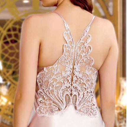 JEREMI Jeremi Satijn Lingerieset 6 Delig Cream