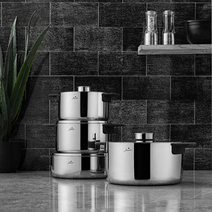 JUMBO Jumbo Infinity 3PLY 8-Delig RVS -Pannenset