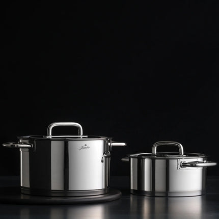 JUMBO Jumbo Metalix 8-delige roestvrijstalen pannenset met inductiebodem