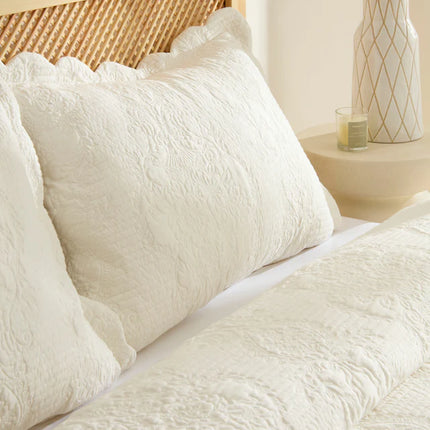 KARACA Camille Sprei Set Ecru 230x240 cm + 2 (50x70 cm)