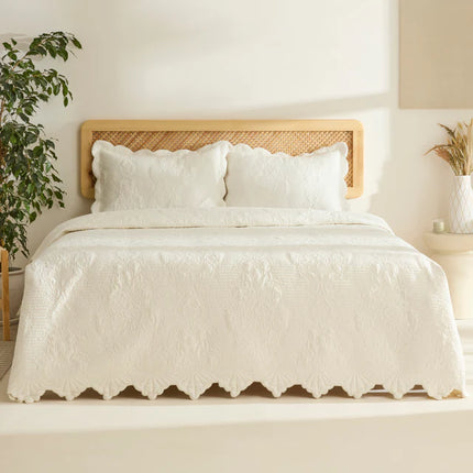 KARACA Camille Sprei Set Ecru 230x240 cm + 2 (50x70 cm)