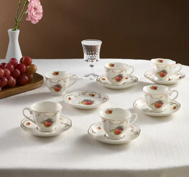 KARACA KARACA ANTIQUE ESPRESSOSET 12 DELIG |6 PERSOONS
