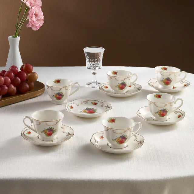 KARACA KARACA ANTIQUE ESPRESSOSET 12 DELIG |6 PERSOONS