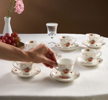 KARACA KARACA ANTIQUE ESPRESSOSET 12 DELIG |6 PERSOONS