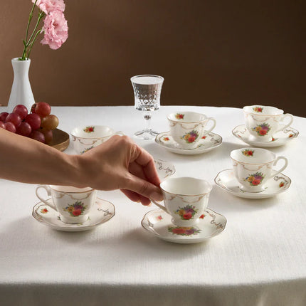 KARACA KARACA ANTIQUE ESPRESSOSET 12 DELIG |6 PERSOONS