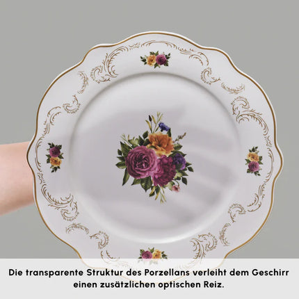 KARACA Karaca Antique Porselein Serviesset 24 Stuks | 6-Persoons