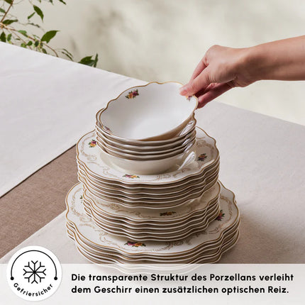 KARACA Karaca Antique Porselein Serviesset 24 Stuks | 6-Persoons