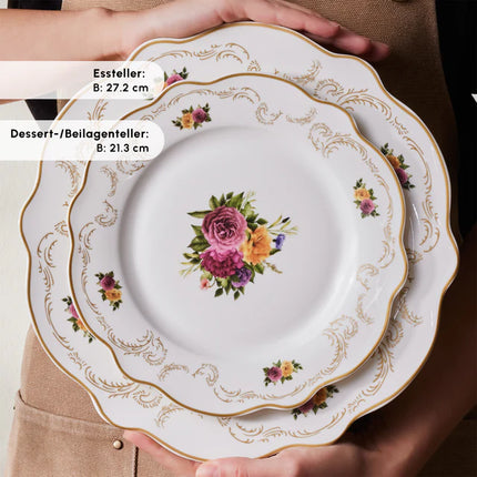 KARACA Karaca Antique Porselein Serviesset 24 Stuks | 6-Persoons