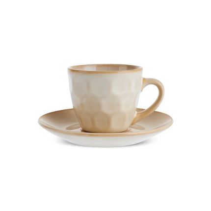 KARACA KARACA ARIA BEIGE REACTIVE ESPRESSOSET 2 DELIG | 1 PERSOONS