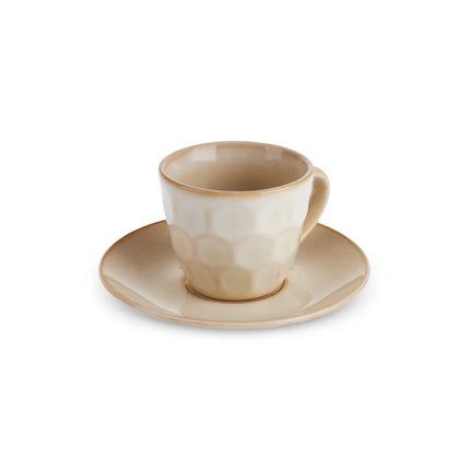 KARACA KARACA ARIA BEIGE REACTIVE ESPRESSOSET 2 DELIG | 1 PERSOONS