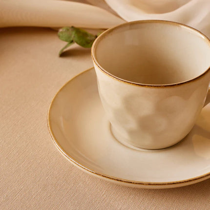 KARACA KARACA ARIA BEIGE REACTIVE KOFFIESET 2 DELIG | 1 PERSOONS