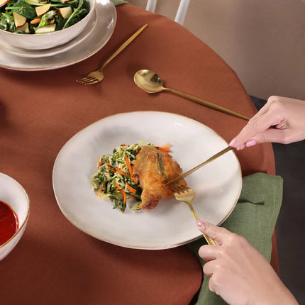 KARACA Karaca Aria Beige Reactive Serviesset 24 Delig | 6 Persoons