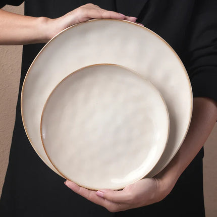 KARACA Karaca Aria Beige Reactive Serviesset 24 Delig | 6 Persoons