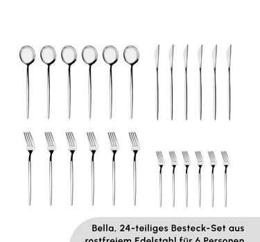 KARACA Karaca Bella Bestekset 24 Delig | 6 Persoons