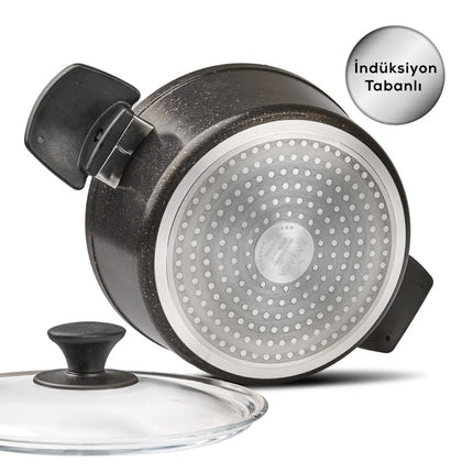 KARACA Karaca Bio granit Black Gold Pannenset 7 Delig