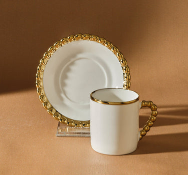 KARACA Karaca Boncuk Espressoset 12 delig | 6 persoons Gold