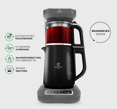 KARACA Karaca Caysever Robotea Pro 4 in 1 Elektrische Theepot / Filterkoffie Grijs