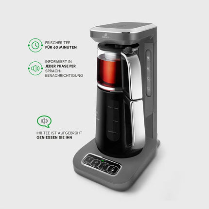 KARACA Karaca Caysever Robotea Pro 4 in 1 Elektrische Theepot / Filterkoffie Grijs