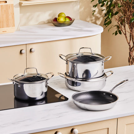 KARACA Karaca Ceramica 3-Ply RVS 7-Delige Pannen Set