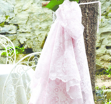 KARACA Karaca Elite Raschel Tafelkleed / Runner  Roze