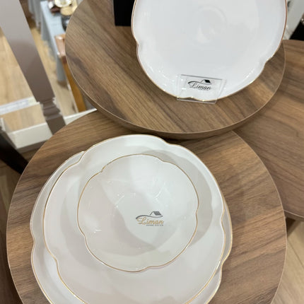 KARACA Karaca Flora 24-delig servies voor 6 personen, Gold