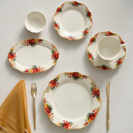 KARACA Karaca Forever Bone Amarose 26-delig Ontbijtset