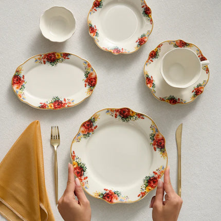 KARACA Karaca Forever Bone Amarose 26-delig Ontbijtset