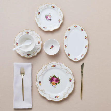 KARACA Karaca Forever Bone Antique Gold 26-Delig Ontbijtset