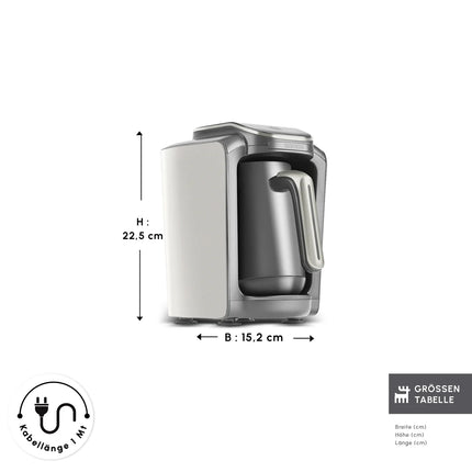 KARACA Karaca Hatır Neo Turkse Koffiezetapparaat - Starlight