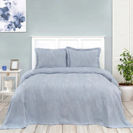 KARACA Karaca Home Blanche Waffle Bedspreiset Blauw