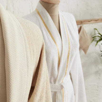 KARACA Karaca Home Glory Lurex 9-delige Familie Badset Gold-Beige