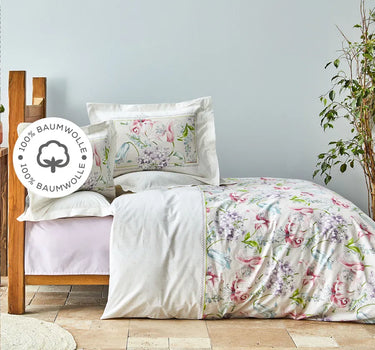 KARACA Karaca Home Melosa Rosa 100% Katoen Dekbedovertrekset
