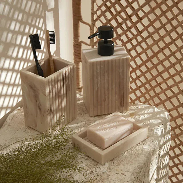 KARACA Karaca Home Pietra 3-delige Badkamer Accessoireset