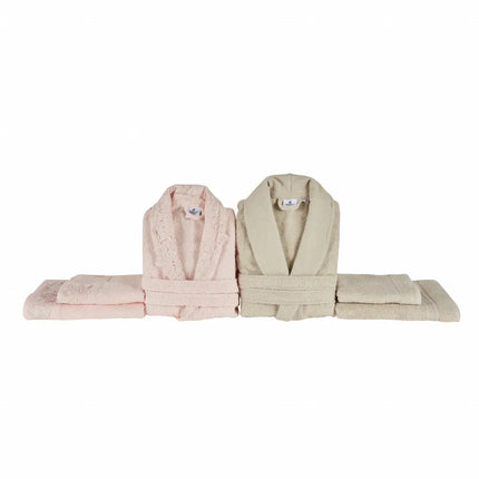 KARACA Karaca Home Shine Family  Badjas set Powder Beige