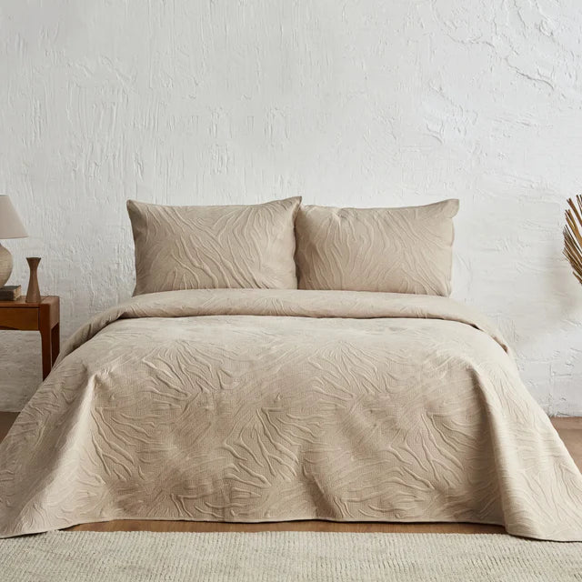 KARACA Karaca Home Sonnia Tweepersoons Beddensprei Set Beige