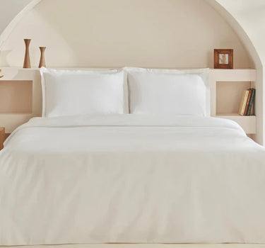 KARACA Karaca Home White Collection Lavin 100% Katoen Tweepersoons Dekbedovertrek Set Wit