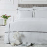 KARACA Karaca Home White Collection Valse Grijs Satin Stripe Dekbedovertrek 2 persoons