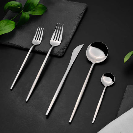 karaca Karaca Jupiter Platin, 60-delige bestekset in doos voor 12 personen