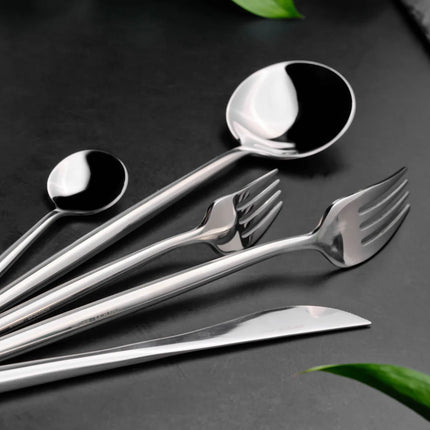 karaca Karaca Jupiter Platin, 60-delige bestekset in doos voor 12 personen