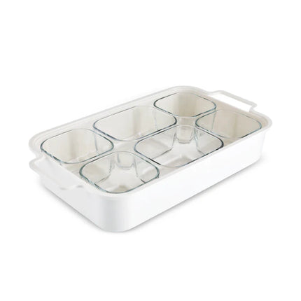 KARACA Karaca Mar Schalen- / Ontbijtset Met Deksel 8 Delig