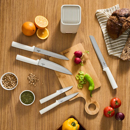 karaca Karaca Massimo Line 6-Delige Rvs Messenset, Crème