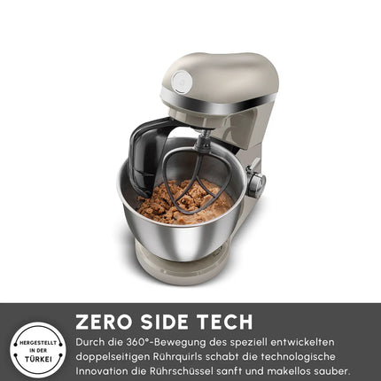 karaca Karaca Mastermaid Chef Pro, Keukenmachine met Dubbele Arm, 1500 W, Zacht Crème